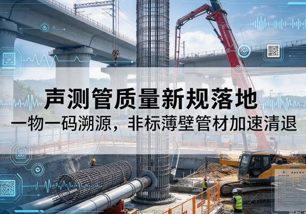 伊金霍洛旗声测管质量新规落地，一物一码溯源，非标薄壁管材加速清退