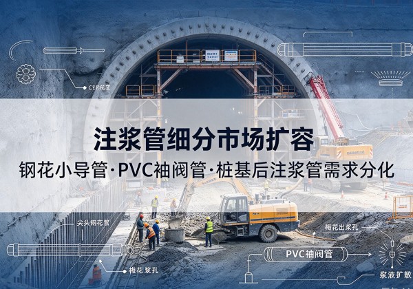 伊金霍洛旗注浆管细分市场扩容，隧道钢花小导管、PVC 袖阀管、桩基后注浆管需求分化